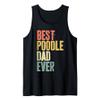 Mens Best Poodle Dad Ever Shirt Men Dog Lover Fathers Day Tank Top view 1