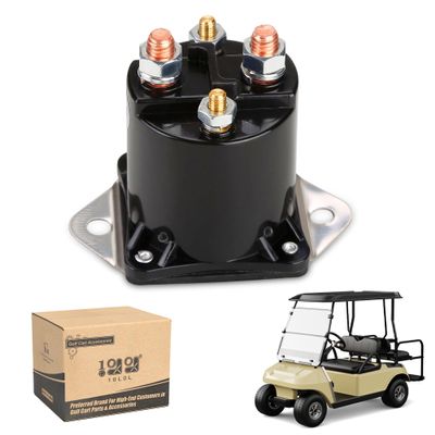 10L0L 36V Golf Cart Solenoid Fit for Club Car DS (1976 to 1998),4 Terminal Electric 36 Volt Solenoid Replacement OEM# 8016,1113