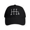 6 Speed Manual Transmission Shift Pattern Embroidered Classic Sandwich Cap,Cotton Made Adjustable Baseball Cap Dad Hats Sun Cap for Unisex view 1