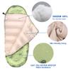 Kids Sleeping Bags for Boys  Military Green Dinosaur  Rioyalo YOLO 45 Camping Sleeping Bags for Kids with Carry Bag - Outdoor and Indoor (Military Dinosaur) view 4