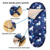 Kids Sleeping Bags for Girls  Unicorn Rainbow Space Navy  Rioyalo YOLO 45 Camping Sleeping Bags for Kids with Carry Bag - Outdoor and Indoor (Unicorn-NV) view 3