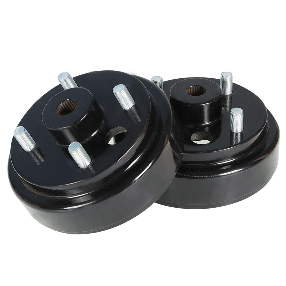WFLNHB Pair (2) Brake Drum Hub Replacement for EZGO 2 Cycle (82-93) & Electric TXT 82+ 17082-G2, 17298-G1, 19186-G1P