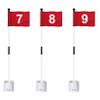 KINGTOP Golf Flagstick Mini, Putting Green Flag for Yard, 3 Feet Flagpole 2-Section Design, Golf Pin Flags Hole Cup Set, 4" Putting Cup, Numbered# 7-9 view 1