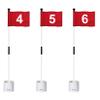 KINGTOP Golf Flagstick Mini, Putting Green Flag for Yard, 3 Feet Flagpole 2-Section Design, Golf Pin Flags Hole Cup Set, 4" Putting Cup, Numbered# 4-6 view 1