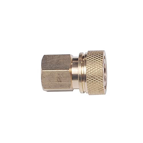 TUXING Universal 1/8 BSPP Male to 8MM Female Quick-Disconnect Connector Brass Adapter (1/8 BSPP Male to 8mm Female)