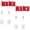KINGTOP Golf Flagstick Mini, Putting Green Flag for Yard, 3 Feet Flagpole 2-Section Design, Golf Pin Flags Hole Cup Set, 6" Putting Cup, Numbered# 1-4 view 1