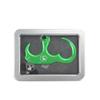 AMEYXGS Archery Release Aids 3 Finger or 4 Finger Automatic Release Aids Aluminum Alloy Adjustable Thumb Trigger Detachable Thumb Grip for Compound Bow (Green) view 3