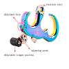 AMEYXGS Archery Release Aids 3 Finger or 4 Finger Automatic Release Aids Aluminum Alloy Adjustable Thumb Trigger Detachable Thumb Grip for Compound Bow (Green) view 4