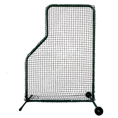 Reidy Sports Baseball L Screen Portable 7 ft H x 5 ft W #36 Nylon Double Net Body Protector Batting Cage Safety Screen for Line Drive Super Heavy Duty Steel Frame Construction
