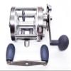 Apple&Orange CL60 Round Baitcasting Reel Right Handed Fishing Reel with Crank Handle,Smooth Powerful Inshore Trolling Reel Conventional Reel for Muskie Catfish (Gunsmoke with Handle) view 2