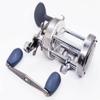 Apple&Orange CL60 Round Baitcasting Reel Right Handed Fishing Reel with Crank Handle,Smooth Powerful Inshore Trolling Reel Conventional Reel for Muskie Catfish (Gunsmoke with Handle) view 3
