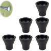Golf Ball Pick Up Retriever Grabber Claw Sucker Tool Putter Grip Finger Rubber Picker Round Pick Up Tool Lightweight/Durable Golf Accessories Tool,Black 6 Pcs view 1