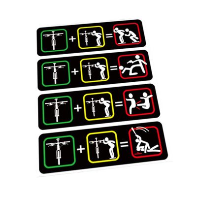 Wukong Direct Bike Bicycle Stickers Dont Touch My Bike Novelty Reflective Sticker Decals, 8 Stickers