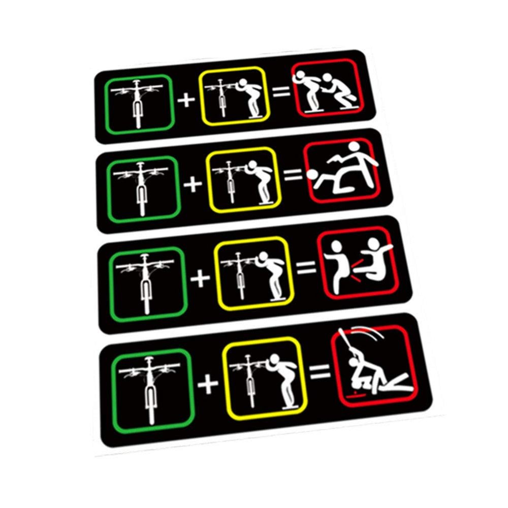 Wukong Direct Bike Bicycle Stickers Dont Touch My Bike Novelty Reflective Sticker Decals, 8 Stickers