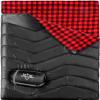 ETGLCOZY Flannel Double Sleeping Bag for Adults Kids, Lightweight Windproof with Compression Sack for 2 Person Camping Hiking Backpacking Tent Festivals Road Trips Emergencies Backyard Sleepovers view 1
