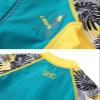 M2C Boys One Piece Water Sport Short Swimsuit UPF 50+ Rash Guard Tropical Blue 7-8 view 4
