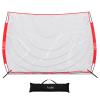 Anbt 12' x 9' Sports Barrier Net Practice Net for Lacrosse, Baseball, Basketball, Soccer, Field Hockey and Softball Practice Barrier, Portable Hitting Net with Carry Bag view 1