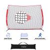 Anbt 12' x 9' Sports Barrier Net Practice Net for Lacrosse, Baseball, Basketball, Soccer, Field Hockey and Softball Practice Barrier, Portable Hitting Net with Carry Bag view 2