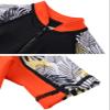 M2C Boys One Piece Water Sport Short Swimsuit UPF 50+ Rash Guard Tropical Black 4T view 3