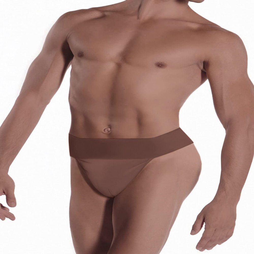 Wear Moi Men's Ballet Padded Dance Belt, Dance Belt, Wide, 2.8 inches (7.2 cm), Waist Belt, Thong Type, Genuine Product