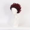 Aadesso Anime demon Kamado Tanjirou Men Women Heat Resistant Synthetic Hair Halloween view 3