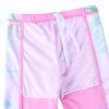 Girls Rash Guard Swimsuit Two Piece Floral Bathing Suit UPF 50+ UV Swimwear 3-12YS301_FlamingoPink_14A view 2
