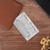 DEGASKEN Daughter Birthday Card from Mom - Birthday Card for Daughter Adult - Happy Birthday Gifts Decorations for Women Girls Her - Beautiful Metal Engraved Wallet Card view 4