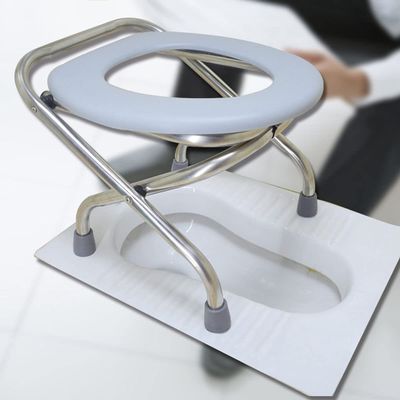 WZFANJIJ Table Toilet for Camping  Compact Lightweight Indoor & Outdoor Commode Heavy-Duty Stainless-Steel Chair is Durable & Convenient for Camping, Travel & Emergency