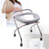 WZFANJIJ Portable Potty Commode Chair, Folding Commode Portable Bracket Toilet Seat, Toilet Seat Converts into Folding Stool - Perfect for Camping, Traveling, Hiking, Fishing, Outdoor Living view 1