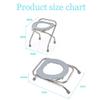 WZFANJIJ Folding Commode Portable Bracket Toilet Seat, Toilet Seat Converts into Folding Stool - Portable Potty Commode Chair, Perfect for Camping, Traveling, Hiking, Fishing, Outdoor Living view 2