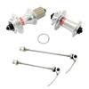 JOY INDUSTRIAL NOVATEC D791SB + D792SB MTB 28 Hole Disc Hubs w/Skewers,1 Pair, Silver, NA2357 view 1