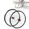 700C Double-Layer Aluminium Alloy Road Bike Wheelset Road Bike Bicycle Front Rear Wheel Aluminum Hub Brake C/V for 7/8/9/10/11 Speed Freewheel view 1