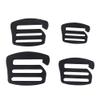 25-38mm Black Swimsuit Bra Strap G Hooks Replacement Bra Strap Slide Hook for Swimwear Lingerie Bra Making Metal Adjuster Bra Buckle DIY 4pcs (30mm)