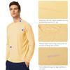 baleaf Men's Sun Protection Shirts UV SPF T-Shirts UPF 50+ Long Sleeve Rash Guard Fishing Running Quick Dry Custard Size S view 3
