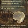 Be Strong and Courageous Compass  Antique Nautical Magnetic Compass with Engraved Scripture Quote  Baptism Gift with Wooden Box for Son, Father, Husband, Loved One view 2