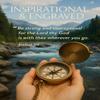 Be Strong and Courageous Compass  Antique Nautical Magnetic Compass with Engraved Scripture Quote  Baptism Gift with Wooden Box for Son, Father, Husband, Loved One view 3