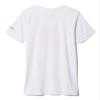 Columbia Youth Girls Mirror Creek Short Sleeve Graphic Shirt, White Wildflower Power, X-Small view 2