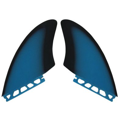 Surfboard Tail Thruster Fiber Glass Surfboard Fin Base Keel Surf Fins Twins Fins Body Surfing Fins for Surfboard Modification (Color : Blue)