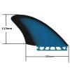Surfboard Tail Thruster Fiber Glass Surfboard Fin Base Keel Surf Fins Twins Fins Body Surfing Fins for Surfboard Modification (Color : Blue) view 3