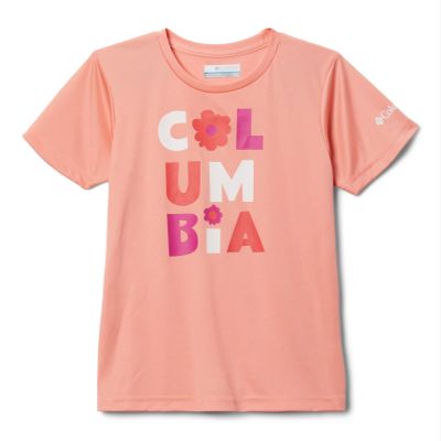 Columbia Youth Girls Mirror Creek Short Sleeve Graphic Shirt, Nocturnal Constellation Flag, X-Large