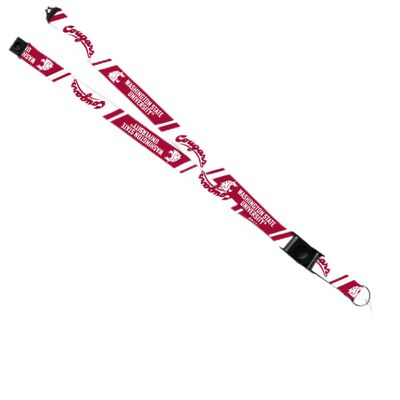 Rico Industries NCAA Washington State Cougars Lanyard Officially Licensed - Double Sided Print, Great for Any Fan & Student. Detachable Buckle. Safe, Functional, and Light Weight