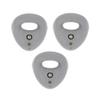 Atomik Rock Climbing Holds Set of 3 Large Bolt-On Jug Rings in Gray view 1