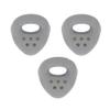 Atomik Rock Climbing Holds Set of 3 Large Screw-On Ring Jugs in Gray Easy for Kids on Any Wall view 1