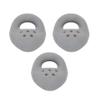 Atomik Rock Climbing Holds Set of 3 Large Screw-On Ring Jugs in Gray Easy for Kids on Any Wall view 2
