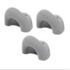 Atomik Rock Climbing Holds Set of 3 Large Screw-On Ring Jugs in Gray Easy for Kids on Any Wall view 3