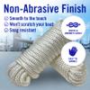 Dock Lines for Boats 1/2" x 25ft, 2 Pack Double Braided Nylon Boat Rope with 12" Loop, Marine Grade Mooring Line for Docking, White - Better Boat view 4