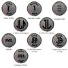 Personalized Hat Clip Golf Ball Marker Set~3 Finishes~9Engraving Styles (Pewter-Initials w/Text) view 2