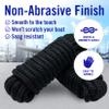 Dock Lines for Boats 1/2" x 25ft, 2 Pack Double Braided Nylon Boat Rope with 12" Loop, Marine Grade Mooring Line for Docking, Black - Better Boat view 4