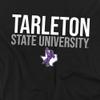 Tarleton State University Official Stacked Unisex Adult T-Shirt, Black, 5X-Large view 2
