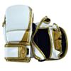 Ultimate - Elite Sparring Gloves White Gold - Boxing MMA Muay Thai Training (S/M) view 1